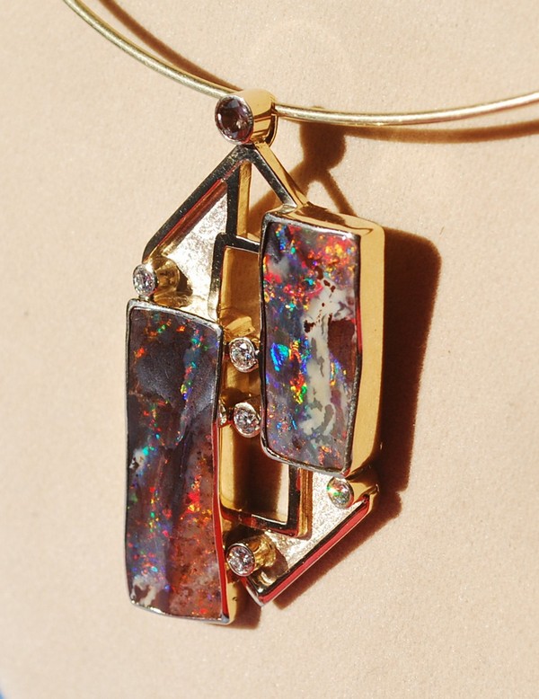 Rowarn Luder - Yowah Boulder Opal Pendant